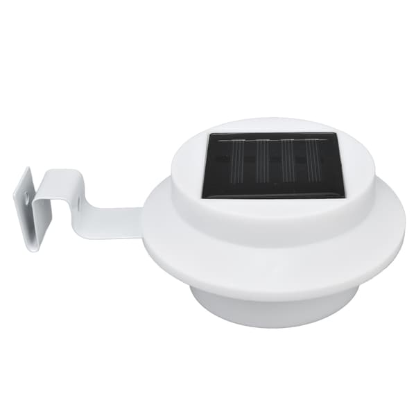 Utendørs solcellelamper for takrenner 3 LED Vanntette solcellelamper for gjerder, trappetrinn, hage og gårdsplass