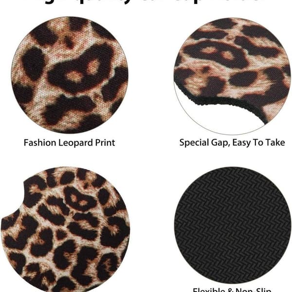 Fire 6,5 cm leopardtrykk på den absorberende underkroppen, egnet for