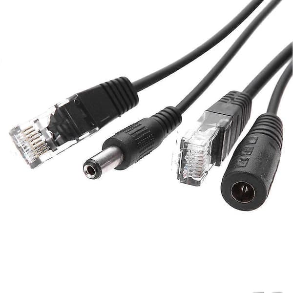 Poe Netværksadapterkabel Poe Splitter Poe Kombinerer Strømkabel Poe Strømforlængerkabel