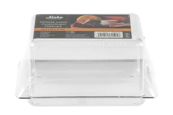 Osteklokke 20,5x12x11cm Maku transparent Transparent