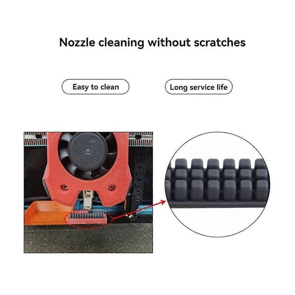 Til Voron 2.4 R2 Dyse Silikonebørste 3D-printer Dyse Rengøringsværktøj til VORON V2 3D-printer