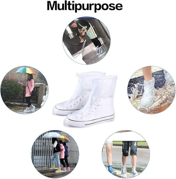 Waterproof Shoe Covers Reusable Waterproof Lightweight Non-slip