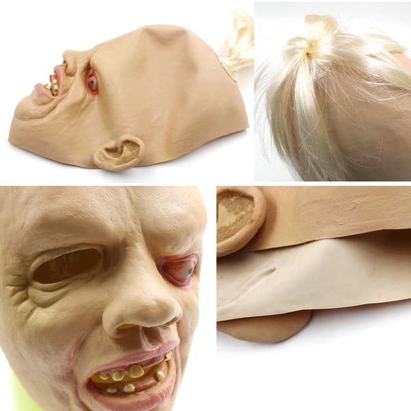 Halloween Kostymfest Latex Goonies Sloth Människa Huvudmask