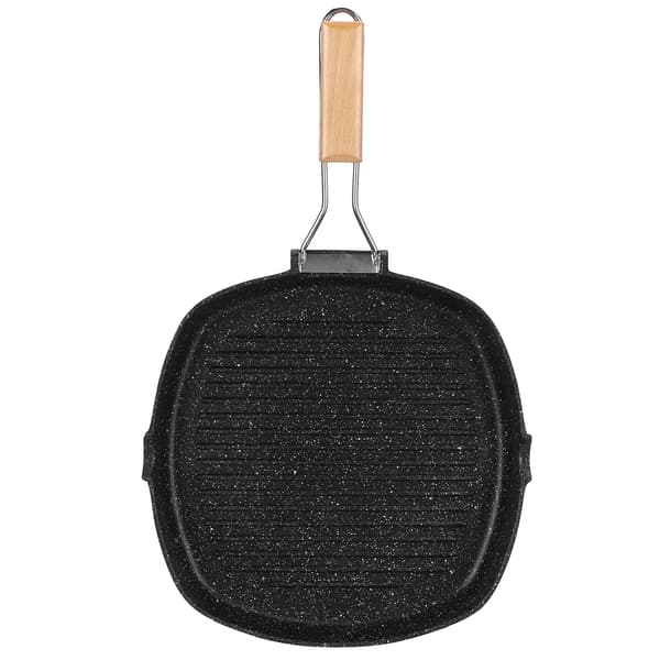 NonStick Practical Frying Pan Skillet BBQ with Foldable Handle Cookware (28cm)