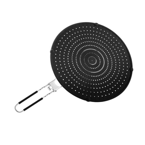 Sammenfoldelig silikone stænkskærm, 32 cm silikone stænkskærm, stænkskærm