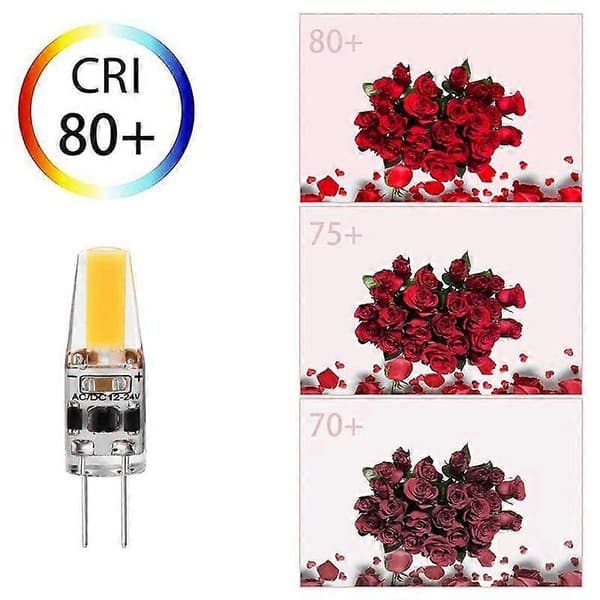 G4 LED Bulb Warm White Light Dimmable 3W Equivalent 30W AC/DC 12V-24V Bi-Pin LED Bulb G4 LE