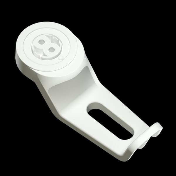 White 3-piece Accessory Set for Electric Lift Table - Cable Management Box, Headphone Holder, Cup Holder