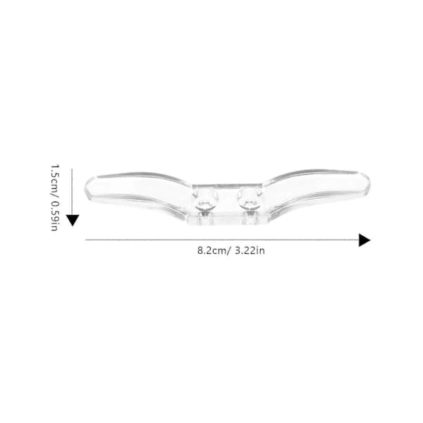 Transparent blind hooks for home use, cord winder for blinds 8-pack Transparent 8x1cm