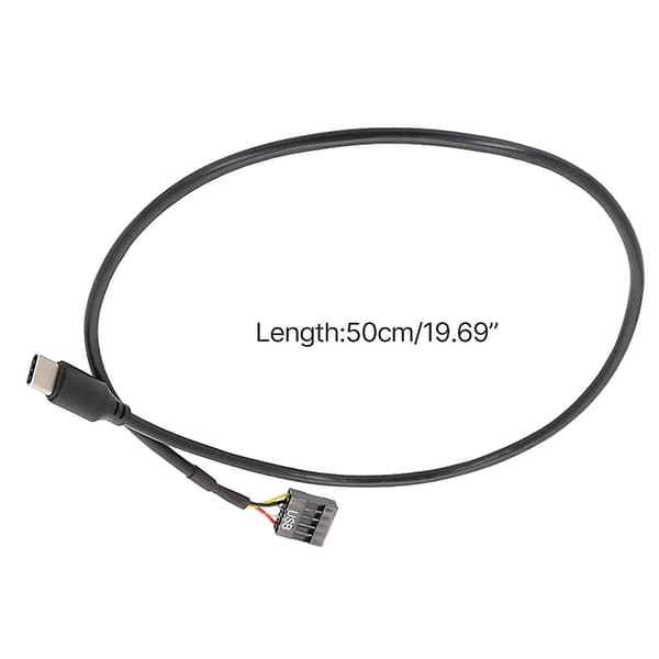 USB 9-stifts hane till moderkort USB C hane adapter förlängningskabel Typ C-kabel