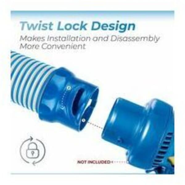 X77094 Poolslangeadapter - Til Zodiac MX8 MX6 Baracuda X7 Quattro - Pool-reservedel - Pooltilbehør - 1 stk.
