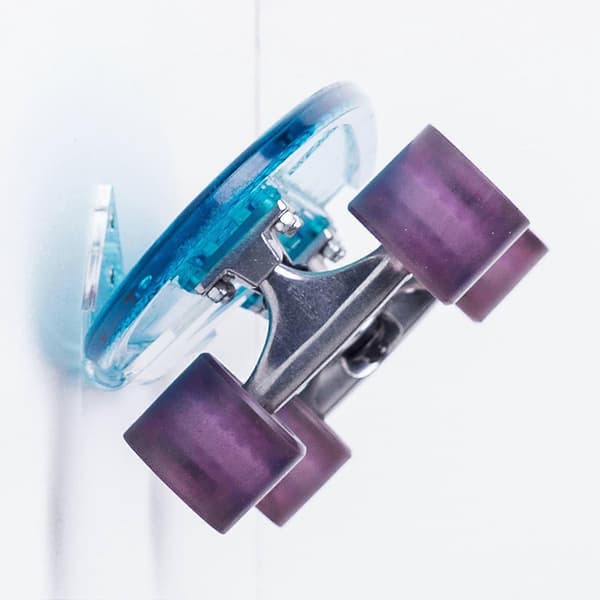 Grade Surfboard Wall Mounts, Clear Acrylic Vertical Wall Mount for Skateboard, Longboard Display, Easy Installation (Transparent [DB]