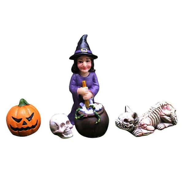 2025 1 Sæt Halloween Mikro Landskabs Pynt Horror Have Små Ornamenter