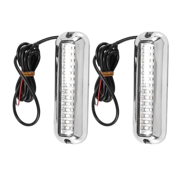 2 stk. 42LED bådafløbslys Båd Hæklys Blå Undervands Ponton Marine Lys