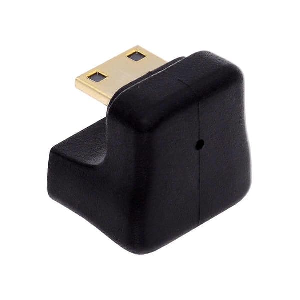 HD-031-DN 360 Grader Modsat U-form Nedadvinklet Mini HDMI 1.4 Han til Mini Hun Konverter