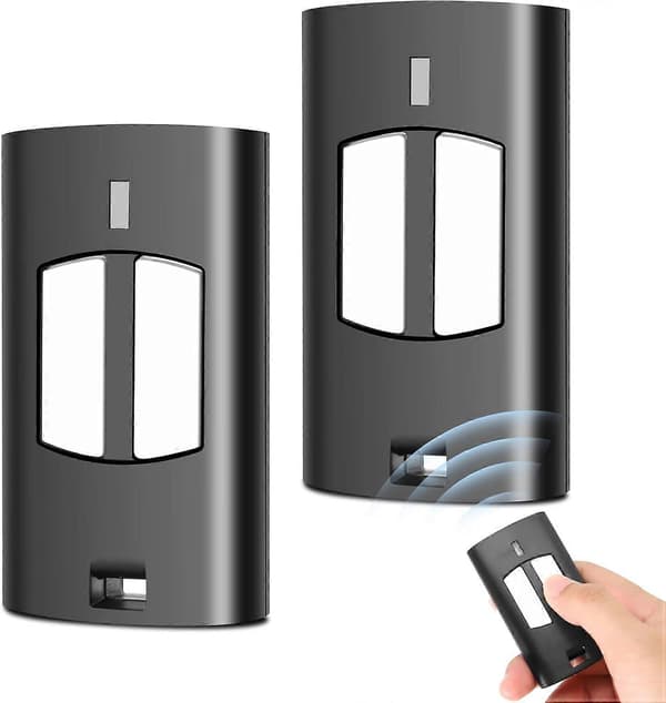 433.92MHz Remote Control for Gate, 2pcs Universal Garage Door Remote Control, Remote Control Compatible with to.GO 2WV 4WV, IO.2WV, LO.T2WMR, T2 [DB]