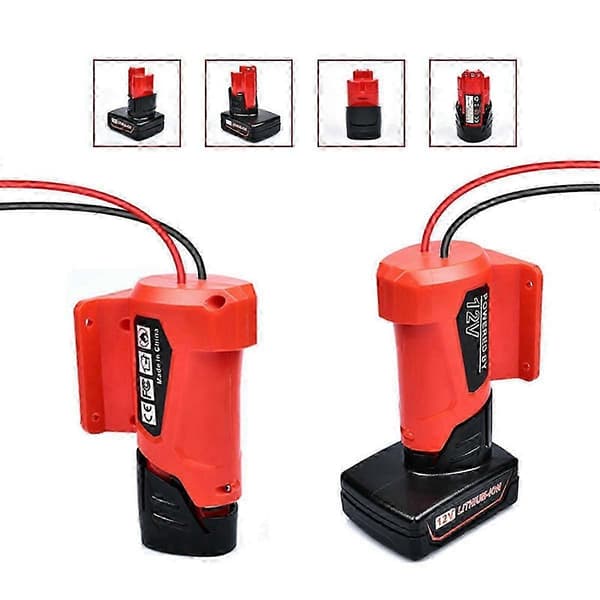 Milwaukee M12 Batteriadapter til gør-det-selv-køretøjer, robotik og RC-legetøj - 12V strømløsning