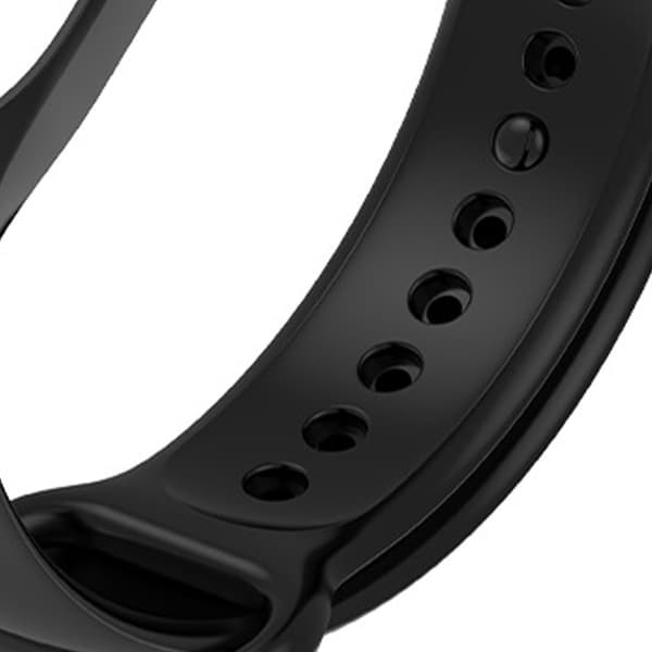 Urrem til smartwatch, universal, vandtæt, TPU, tilbehør til Xiaomi 7 6 5, sort