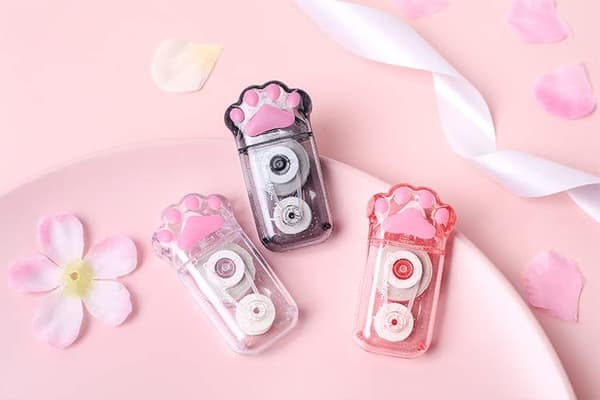 3-pack Söta Korrigeringstejp, Katt Korrigeringstejp, Kawaii Färg