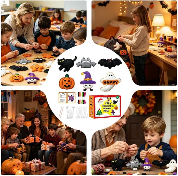 luovaa vapaa-aikaa söpöille Halloween-aavekoristeille -