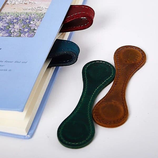 Magnetic Leather Bookmark, Personalized Leather Bookmark, Magnetic Bookmarks, Handmade, Reader Gift, Gift for Him, Gift for Her 6 pcs 6pcs