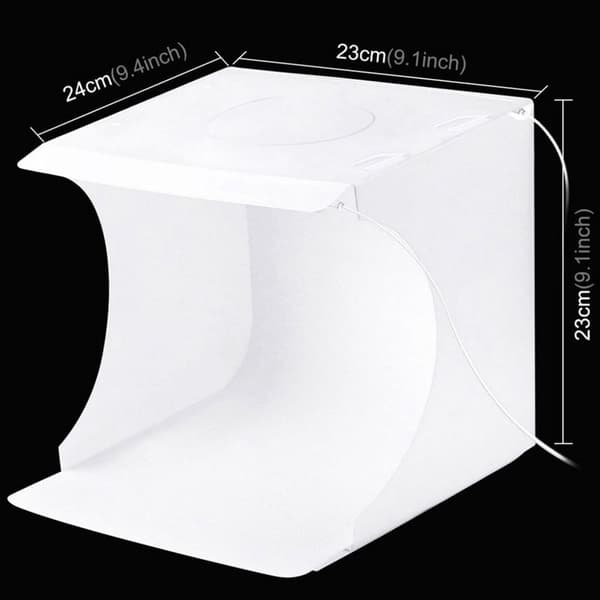 Fotostudio Box, Mini Fotografering Tält Kit, Fällbar Fotografering Belysning
