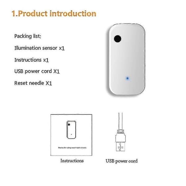 Tuya Wifi Lyssensor Intelligent Hjem Belysningssensor Link Kontrol Lyssensor Illum