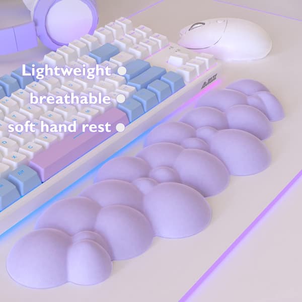 Håndledsstøtte til Gaming-tastatur, Håndledsstøtte i Memoryskum, Ergonomisk