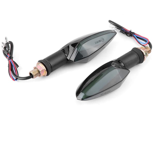Pair Motorcycle Bike Turn Signals LED Direction Indicator Universal