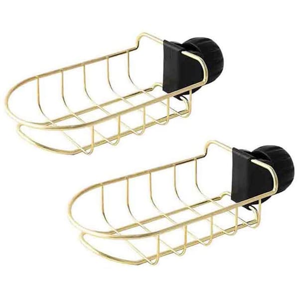 Sponge Holder Storage Shelf Hanging Sink Caddy Organizer for Bathroom or Kitchen Scrubbers