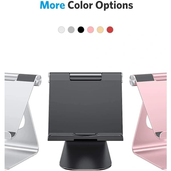 Aluminium Tablet Holder, Adjustable & Durable Tablet Stand, Desk Stand Compatible with iPad 10.9/10.2, iPad Pro 13/12.9/11
