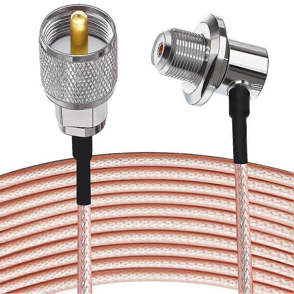 16,4 jalkaa (5 m) UHF Fe RG316 -kaapeli antennikaapeli So239 - Pl259 Fe oikea auto Ext