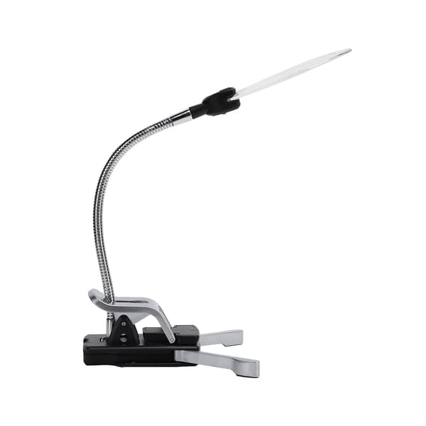 5X/10X Desktop Magnifier with LED Light Adjustable Magnifying Glass for Reading and Jewelry Making