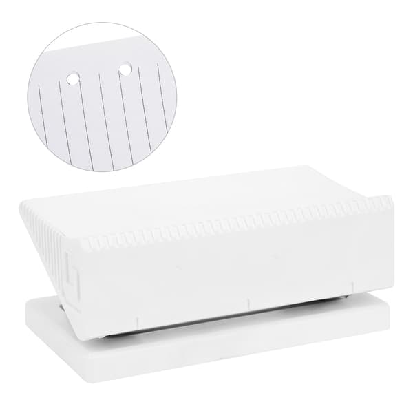 Paper Punch Punching Machine Desk Supplies Hand Tool 6mm White for 12 Pages