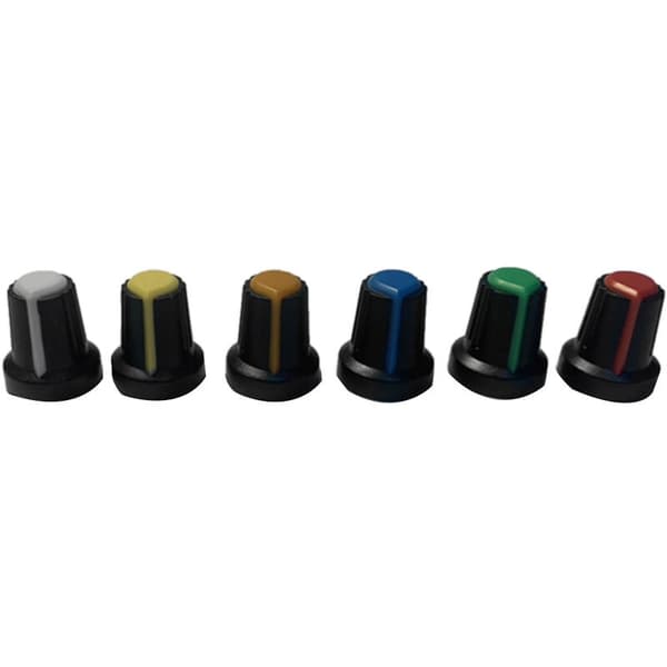 120 st plastpotentiometerknapp med 6 mm diameter axelhål
