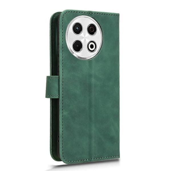 For TECNO Spark 30 Pro 4G Leather Case Skin Feel Anti-Fall Wallet Flip Phone Case - Green