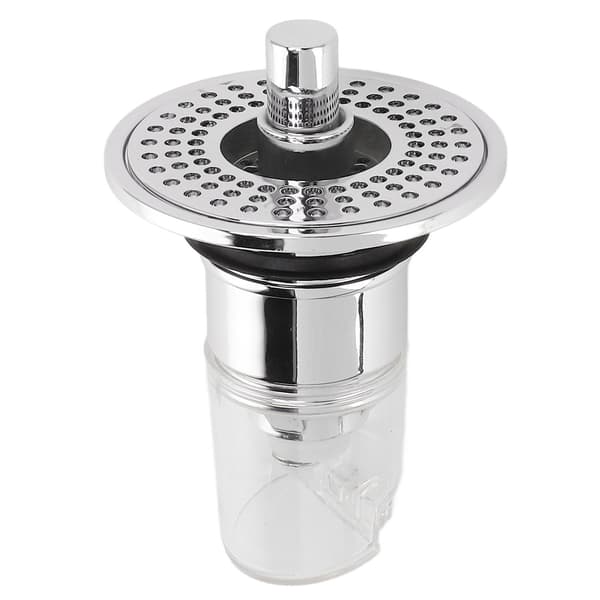 Bathroom Drain with Basket Powerful Drain Pop Up Sink Drain Strainer for Washbasin