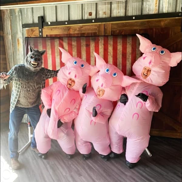 Inflatable Pig Costume | Inflatable Humor Costume | Premium Quality | Polyester | Comfortable to Wear | Durable | Includes Inflation System Kids