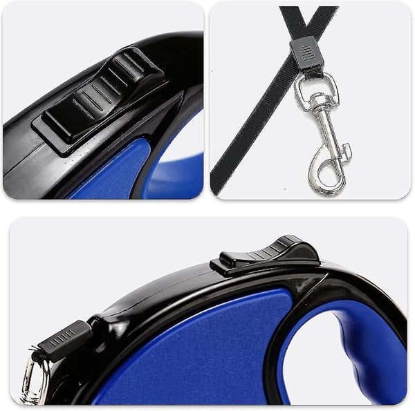 Retractable Dog Leash, Extendable Leash for Small and Medium Dogs, Nylon Extendable Leash, Strong