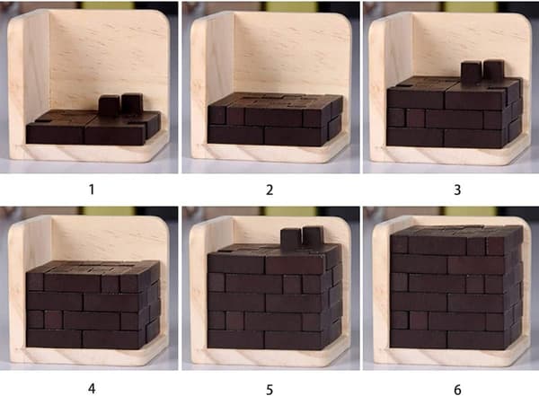 Aivojumppa Puinen 3D-palapeli 54 palalla (Alkuperäinen)
