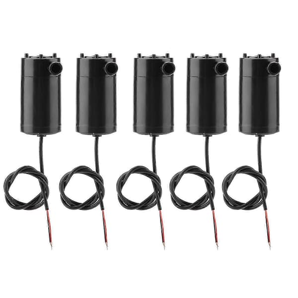 5 st/set DC 3V -5V Mini Vattenpump Dränkbar för Fisktank Fontän Akvarium