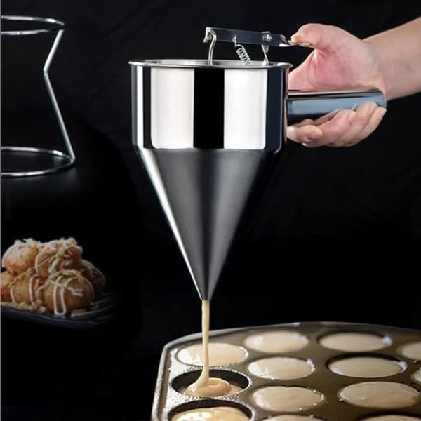 Kagedispenser - Rustfrit stål - 1 stk - Fast støtte - Let at rengøre - Køkken