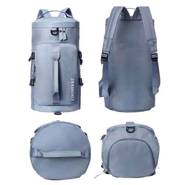 Multifunctional Travel Backpack Large Capacity Hand Drum Bag Sports Bag (Rose