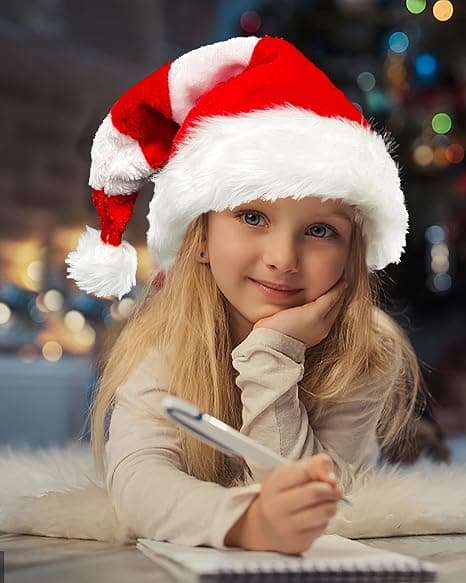 Jultomte Elf Hat Candy Holiday Tema Fest Hat Röd och Vit Jul Dekoration Hat Lång Stil