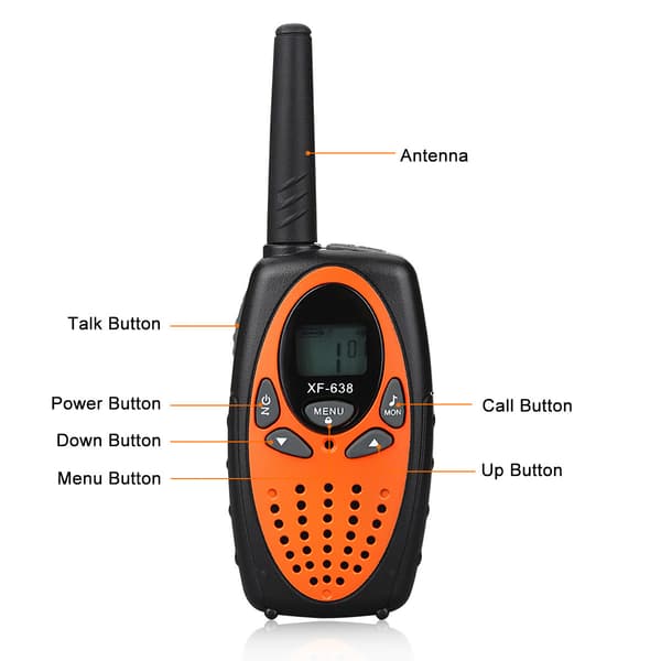 Walkie Talkies for barn, leker for 5-13 år gamle gutter og jenter, tastelås