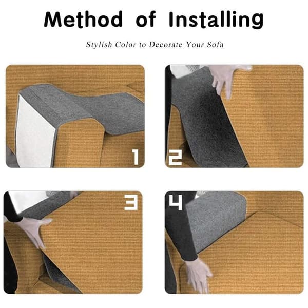 Cat Scratch Mat, 2 in 1 Use Cat Scratch Mat & Natural Sisal Fabric Sofa Furniture Protector Cat Scratch Cover