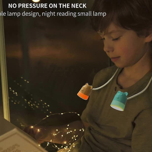 Reading lamp for children, cute book lights for reading in bed, LED reading lamp for the neck, bendable (rabbit) [DB] rabbit rabbit