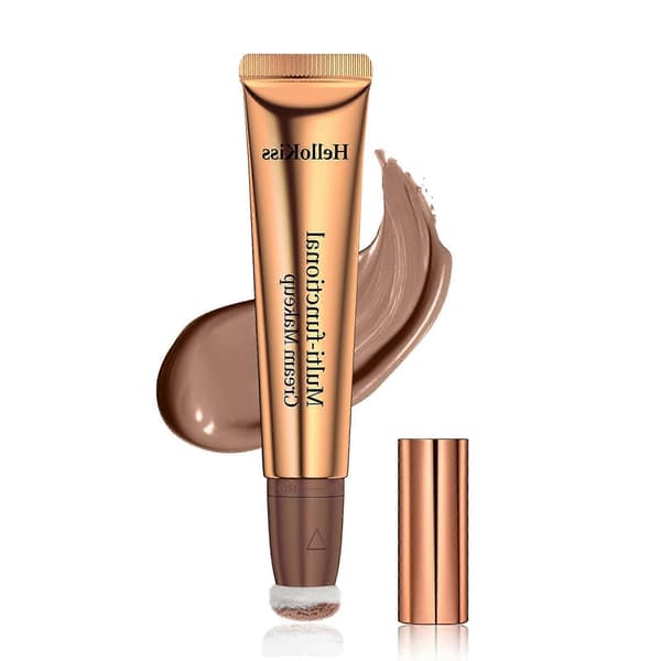 Liquid Concealer Pen with Cushion Applicator, Creamy Matte Long-lasting Contour Stick 2#