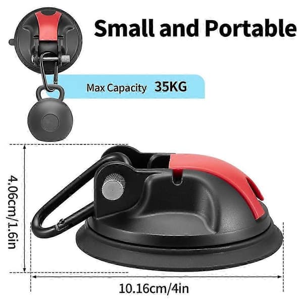 4 PCS Heavy Duty Suction Cup Hooks for Camping, Car, RV, Window - Camping Suction Cup Hooks