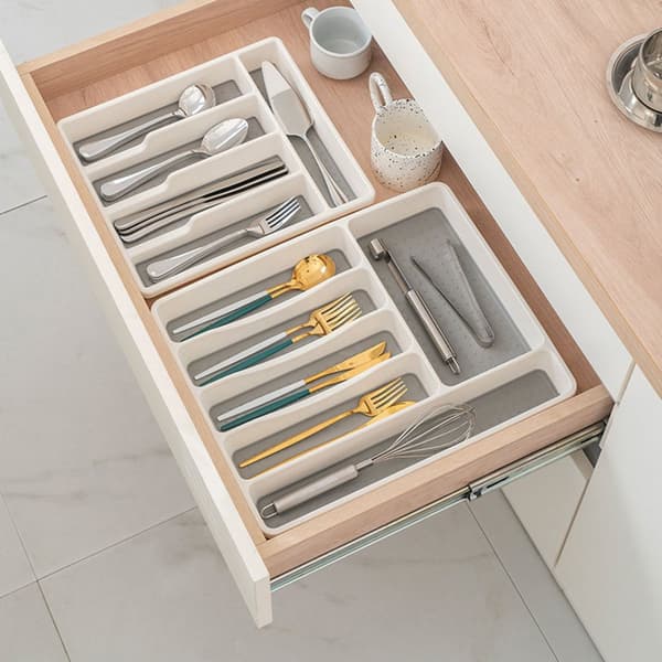Cutlery Box - Lightweight, Durable, with Compartments, Stackable, Practical, Stylish and Space-saving