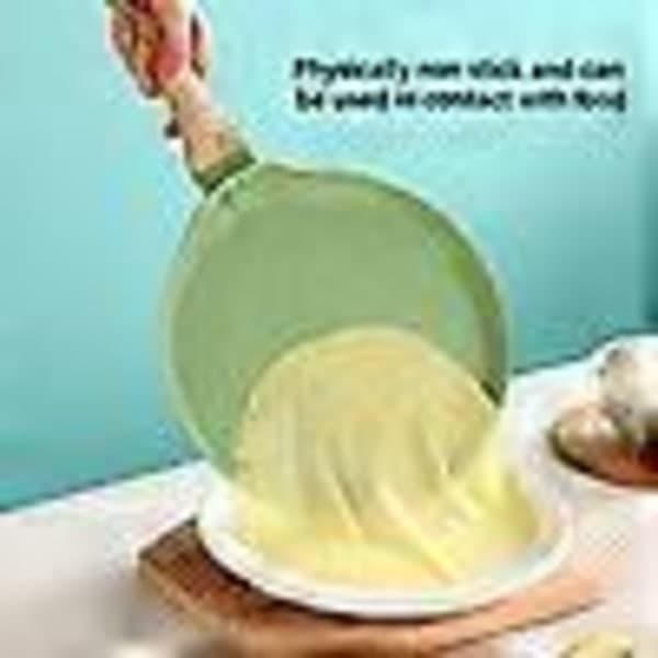 Non-stick pannekakepanne, flat crêpepanne med granittbelegg